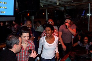 Errbody loves karaoke.